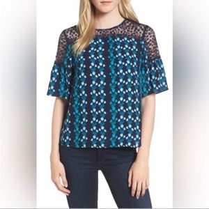 NWOT Draper James “Meadow Vines” Lace Top